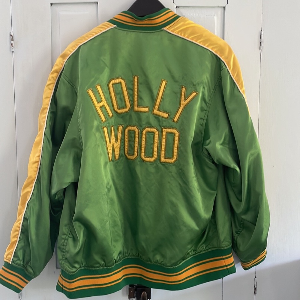 Vintage Sasson Green and Gold Hollywood Jacket Ladies Med